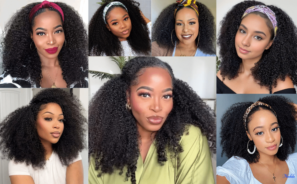Best Headband and Kinky Curly Half Wigs for Every Woman